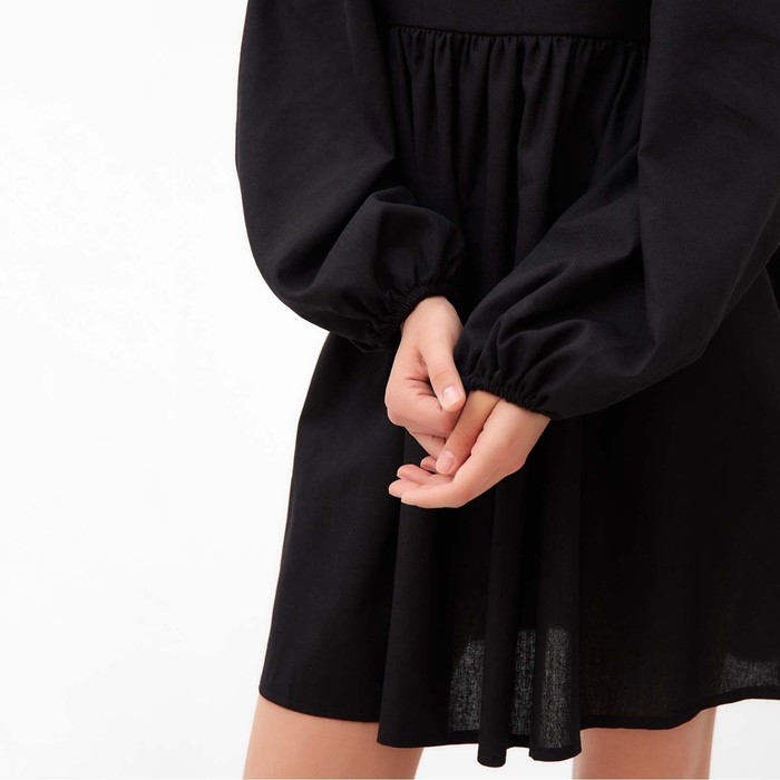 Платье женское с бантом MIST Summer time, черный, р. 46 Платье женское с бантом MIST Summer time, черный, р. 46