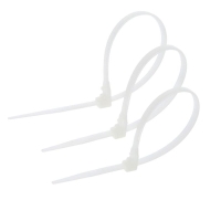 Хомут нейлоновый для стяжки, ТУНДРА, многоразовая, 4,8х200 мм, белый, 50 шт