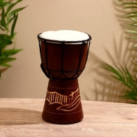 Сувенирный музыкальный инструмент «Барабан Джембе», 20×11×11 см, МИКС Сувенирный музыкальный инструмент «Барабан Джембе», 20×11×11 см, МИКС