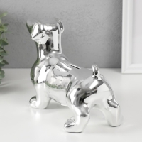 Копилка керамика "Такса серебристая" 24,510,5х16,5 см Копилка керамика "Такса серебристая" 24,510,5х16,5 см