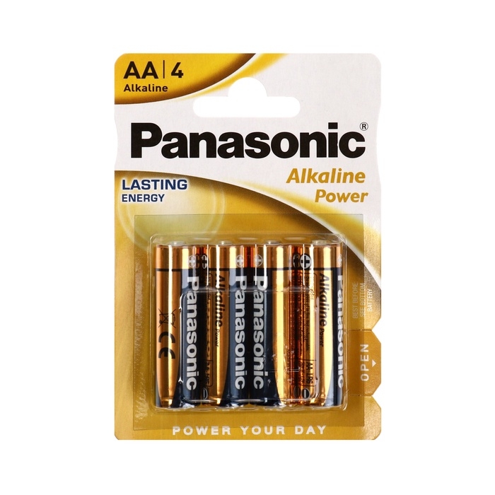 Батарейка алкалиновая Panasonic Alkaline Power, AA, LR6-4BL, 1.5В, блистер, 4 шт. Батарейка алкалиновая Panasonic Alkaline Power, AA, LR6-4BL, 1.5В, блистер, 4 шт.