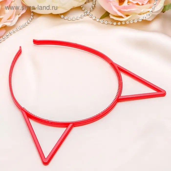 Ободок для волос &laquo;Ушки&raquo;, 0.6 см, МИКС