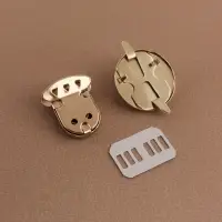 Застёжка для сумки, 3&times;3 см, цвет золотой
