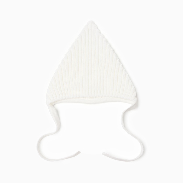 Шапка вязаная детская MINAKU, цвет белый, размер 38-40