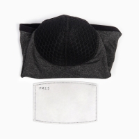 Бафф спортивный с фильтром "Мастер К", для защиты от ветра и пыли, мужской, серый