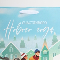 Пакет подарочный новогодний ламинированный &laquo;Счастье рядом с тобой&raquo;, L 31 х 40 х 11,5 см, Новый год