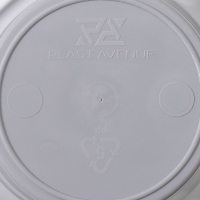 Кашпо для цветов со вставкой &laquo;Лагуна&raquo;, 600 мл, d=13 см, h=9 см, цвет серый