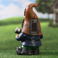 Садовый фонарь "Гномик садовод" 13х16х27см