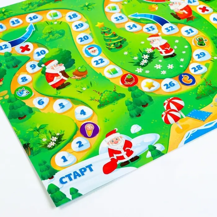 Настольная игра-бродилка &laquo;Чем Дед Мороз занимается летом&raquo; с фантами