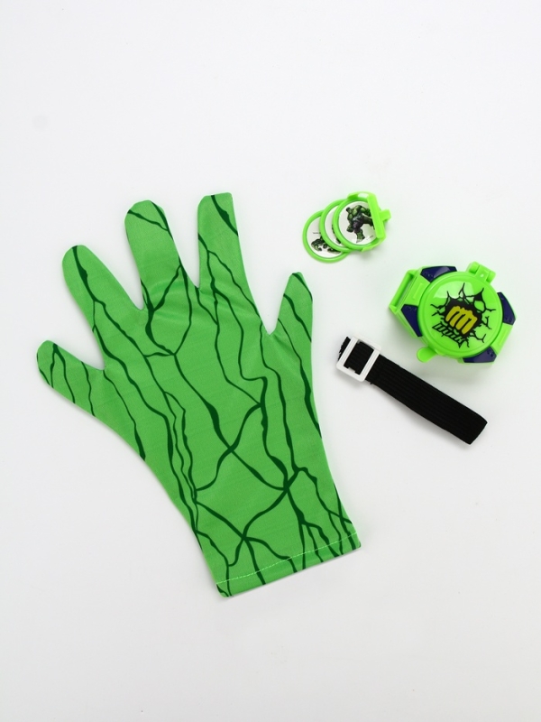 Игровой набор Перчатка супергероя Игровой набор Перчатка супергероя "Халк", диски