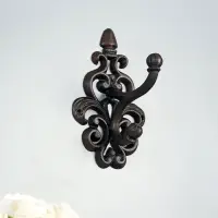 Крючок декоративный чугун "Растительный вензель" 12х12х20 см