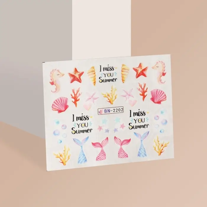 Слайдеры для ногтей &laquo;Эх, море!&raquo;, разноцветные