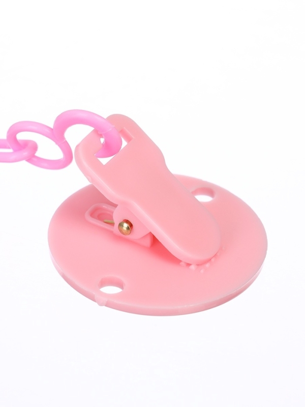 Держатель для соски - пустышки &laquo;Любимая доченька&raquo;, на цепочке, цвет розовый