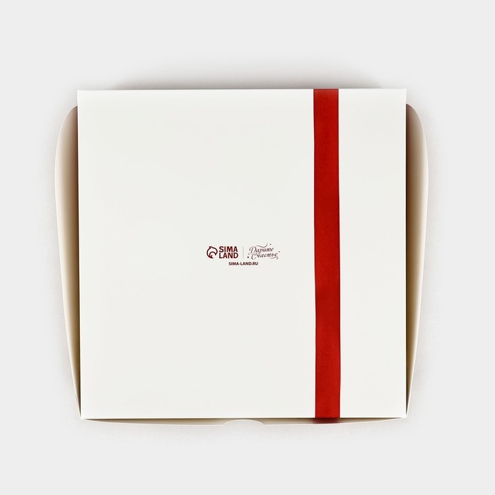 Коробка для капкейков &laquo;Бант&raquo;, 25 &times; 25 &times; 10 см