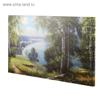 Картина на холсте "Летняя тишина" 60*100 см