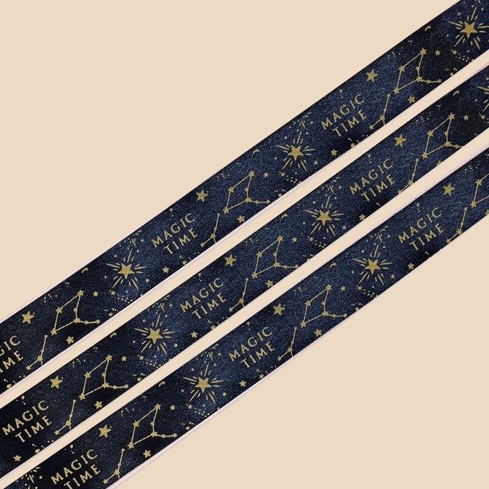 Лента атласная, подарочная упаковка, &laquo;Волшебство&raquo;, 2 см х 5 м