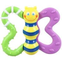 Погремушка «Бабочка» с эластичными элементами, в пакете, Крошка Я Погремушка «Бабочка» с эластичными элементами, в пакете, Крошка Я