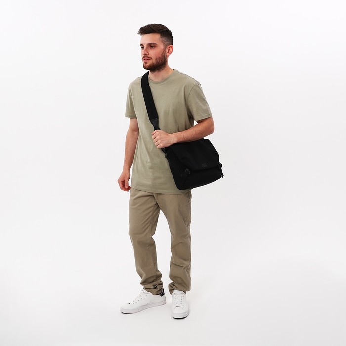 Сумка мужская &laquo;Медведково&raquo;, цвет чёрный