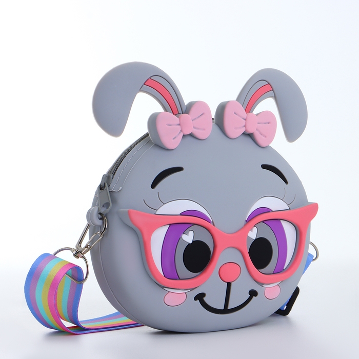 Сумка детская на молнии &laquo;Выбражулька&raquo;, цвет серый