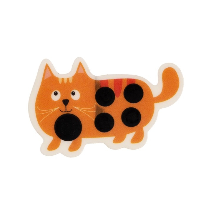 Детский термометр - наклейка налобный "Котенок", до 40&deg;, 3.9 х 2.5 см