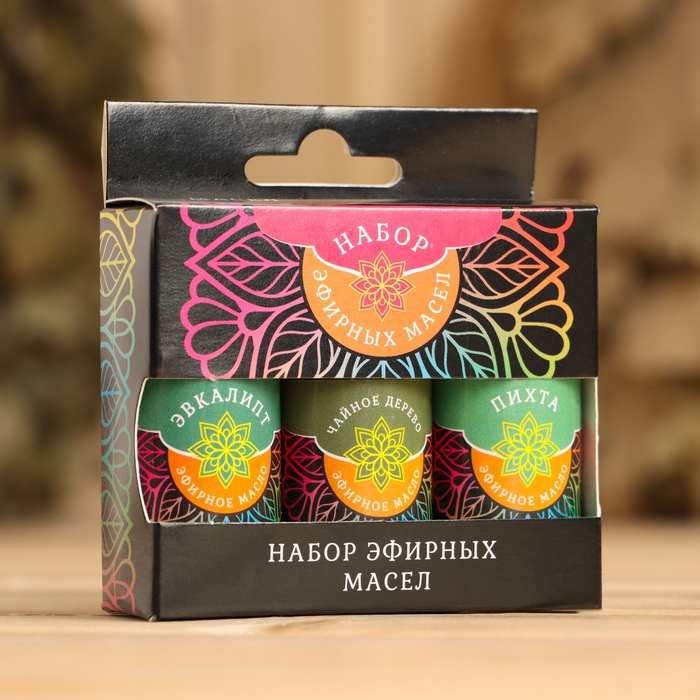 Набор эфирных масел Набор эфирных масел "Иммунитет" пихта,эвкалипт, чайное дерево 3х15 мл