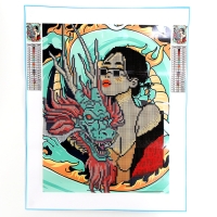 Алмазная мозаика с частичным заполнением «Девушка с драконом» без рамы 30х40 см Алмазная мозаика с частичным заполнением «Девушка с драконом» без рамы 30х40 см