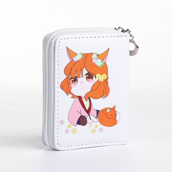 Кошелёк детский на молнии &laquo;Выбражулька&raquo;, цвет белый