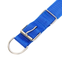 Ошейник "Комфорт" комбинированный, 58 х 3 см, ОШ 45-52 см, синий