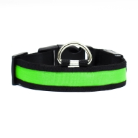 Ошейник с подсветкой Flash 3 режима свечения, размер XL, ОШ 52-60 х 2,5 см зелёный Ошейник с подсветкой Flash 3 режима свечения, размер XL, ОШ 52-60 х 2,5 см зелёный