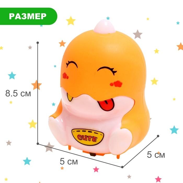 Заводная игрушка «Дракоша», световые эффекты, цвета МИКС Заводная игрушка «Дракоша», световые эффекты, цвета МИКС