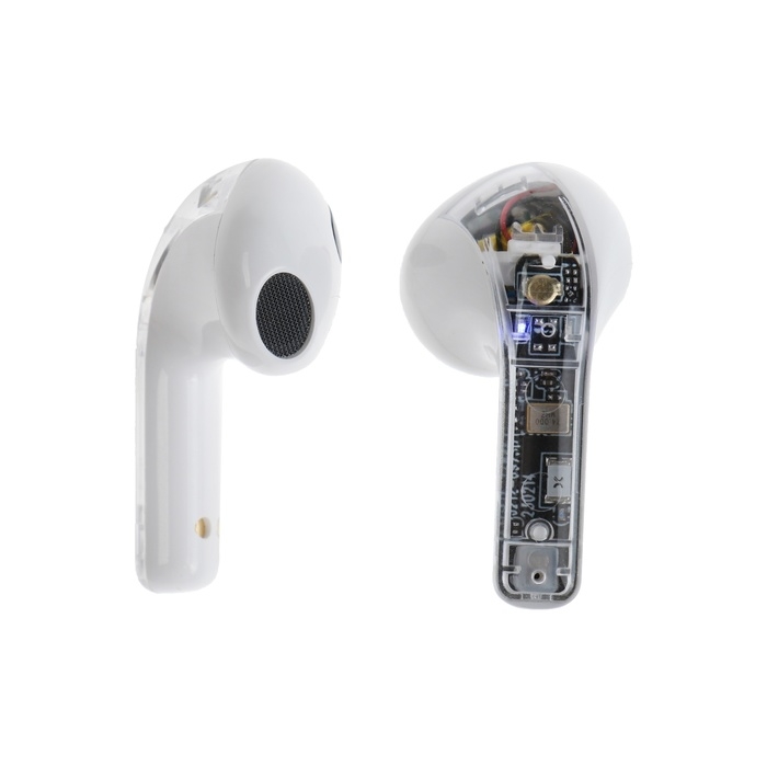 Наушники беспроводные R20, TWS, вкладыши, BT 5.3 , 30/200 мАч, шумоподавление, белые Наушники беспроводные R20, TWS, вкладыши, BT 5.3 , 30/200 мАч, шумоподавление, белые