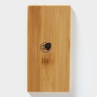 Набор фарфоровый для специй на бамбуковой подставке BellaTenero &laquo;Лисы&raquo;, 3 предмета: солонка 80 мл, перечница 80 мл, подставка, цвет белый