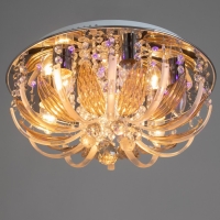 Люстра "Эмилия" 7х40Вт Е27 с пультом, цвет хром 41х41х19 см Люстра "Эмилия" 7х40Вт Е27 с пультом, цвет хром 41х41х19 см