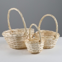 Набор корзин, 3 шт, 24×12×12/29 см, 19×10×10/25 см, 15×9×9/20 см, ива Набор корзин, 3 шт, 24×12×12/29 см, 19×10×10/25 см, 15×9×9/20 см, ива