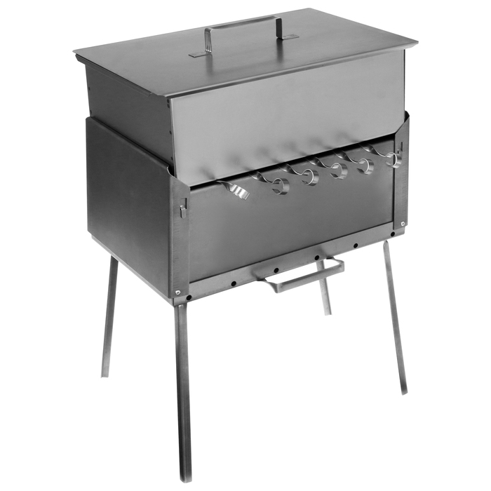 Мангал-коптильня 2 в 1 «Кедр», сталь холоднокатанная Мангал-коптильня 2 в 1 «Кедр», сталь холоднокатанная