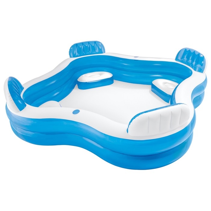 Бассейн надувной &laquo;Семейный&raquo;, с 4 сиденьями, 229 х 229 х 66 см, от 3 лет, 56475NP INTEX