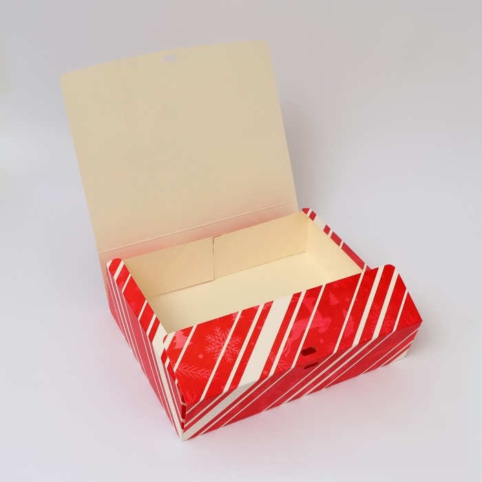 Новый год. Коробка подарочная новогодняя складная, упаковка, &laquo;Большой подарок&raquo;, 31 &times; 24,5 &times; 8 см.