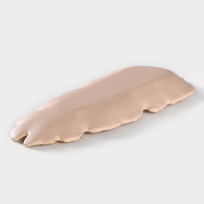 Блюдо для фруктов Доляна &laquo;Золотой лист&raquo;, 38,5&times;15,5 см, цвет розово-бежевый