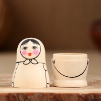 Заготовка для творчества "Матрешка", дерево, высшая категория, 9х4х4см