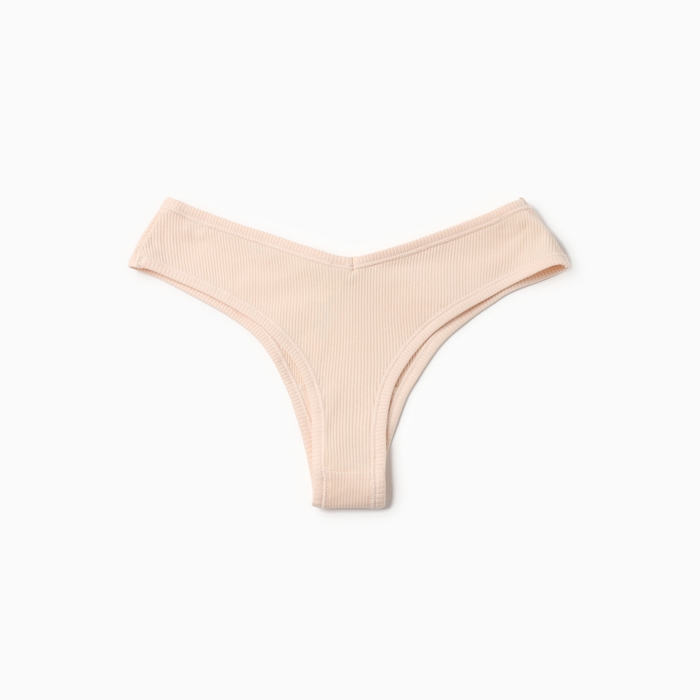 Трусы женские бразилиана, цвет жасмин, размер 44 (S)