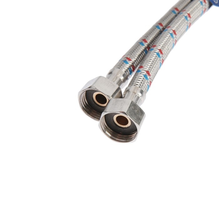 Подводка гибкая для смесителя ZEIN, гайка 1/2 Подводка гибкая для смесителя ZEIN, гайка 1/2", штуцер М10, 80 см, набор 2 шт