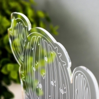 Светильник "Кактус" LED белый 14х9,5х15 см RISALUX