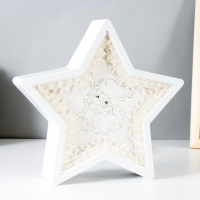 Ночник "Дед мороз" LED USB от батареек 3хАА белый 22,5х22,5х5 см RISALUX Ночник "Дед мороз" LED USB от батареек 3хАА белый 22,5х22,5х5 см RISALUX