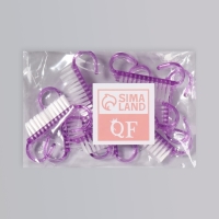 Щётки для маникюра/педикюра, 10 шт, 6,5 &times; 1,3 см, цвет МИКС