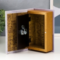 Сейф-книга дерево кожзам "Синие цветы и лисица" 17х11х5 см Сейф-книга дерево кожзам "Синие цветы и лисица" 17х11х5 см