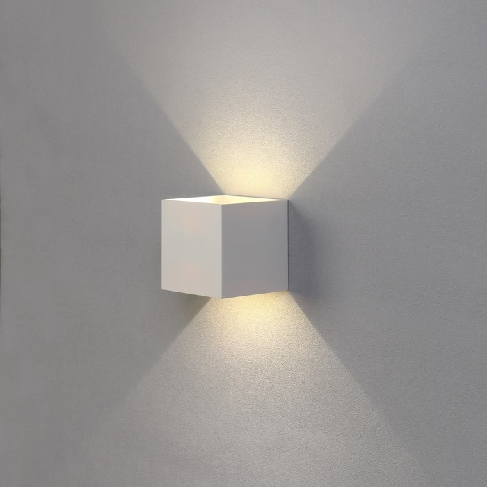 Светильник фасадный &laquo;Куб&raquo;, FSD-062, 6 Вт, 4000К, регулир. луч, IP65, 220 В, пластик, белый   1008423