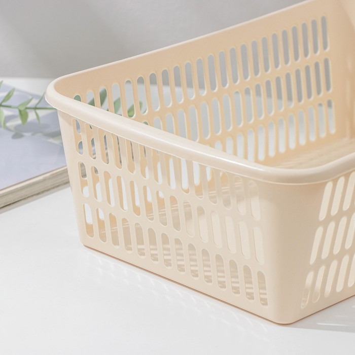 Корзина для хранения Полимербыт, пластик, 30&times;20&times;10 см, МИКС