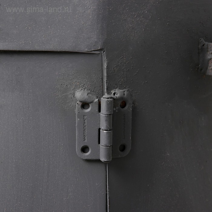 Печь под казан 8 л D=32 см, с дымоходом, с дверцей