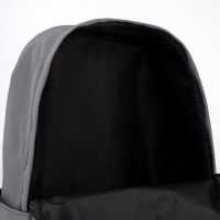 Рюкзак школьный текстильный &laquo;Сияй, мечтай, вдохновляй&raquo;, серый, 38 х 12 х 30 см