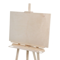 Мольберт тип &laquo;Лира&raquo; 175 х 62 см, планшет 70 х 50 мм, полка 66 х 12 см, с бегунком, неокрашенное дерево, Calligrata